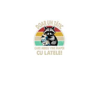 Retro Apa aki visszajött a tejjel RO model negru pe tricou