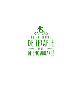 nu am nevoie de terapie doar de snowboard! model negru pe tricou