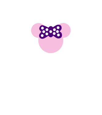 Minnie model alb pe tricou