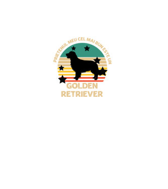 Prietenul meu cel mai bun este un golden retriever model turcoaz pe tricou