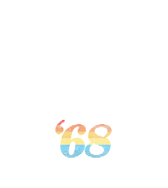 Retro Birthday 1968 model alb pe tricou