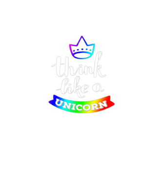 I think like a UNICORN model verde neon pe tricou