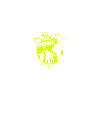 Walking Drunk model negru pe tricou