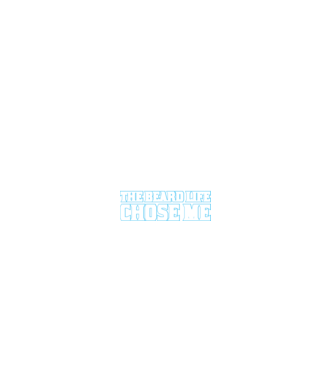 'I didn''t choose the beard life' model negru pe tricou