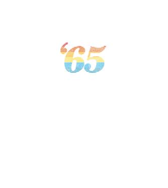 Retro Birthday 1965 model alb pe tricou