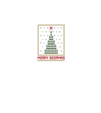 Merry Beermas model negru pe tricou