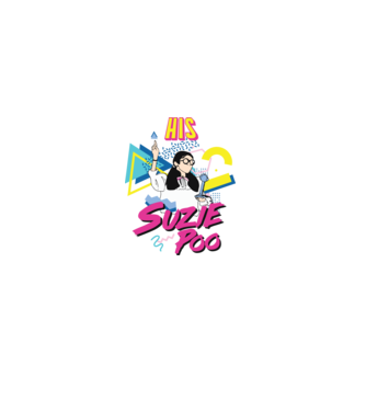 Stranger couple 80s retro Suzie model alb pe tricou