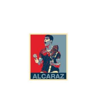 Carlos Alcaraz model negru pe tricou