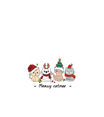 Meowy catmas 2 model nisipiu pe tricou