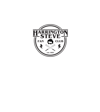 steve harrington fan club est 1983 model alb pe tricou