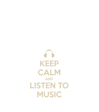 keep calm and listen to music model negru pe tricou