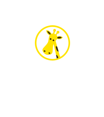 Girafă model albastru regal pe tricou
