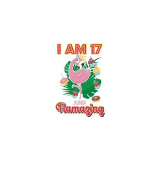 FLAMAZING Birthday 17 Years old model alb pe tricou
