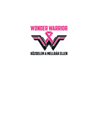 WONDER WARRIOR model alb pe tricou