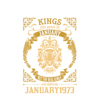  Ziua de naștere a Leului 1973 january model alb pe tricou