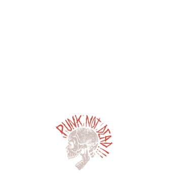 Punk Not Dead model negru pe tricou