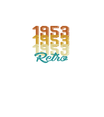 1953 Retro model alb pe tricou