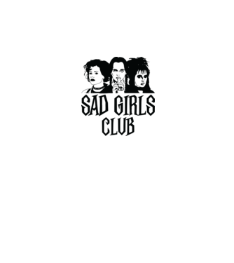  Sad Girls Club model alb pe tricou