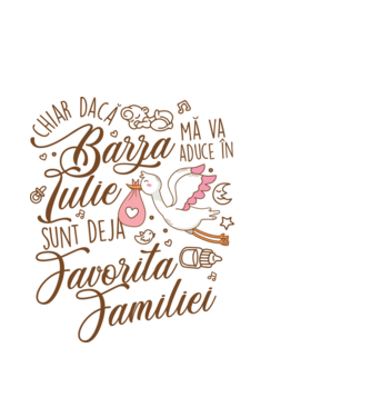 Favorita familiei IULIE model alb pe tricou