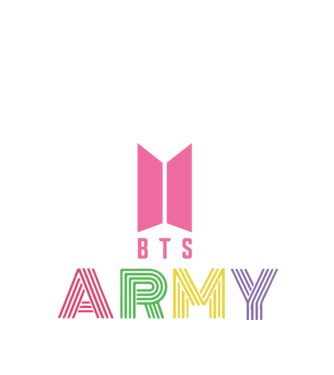BTS ARMY model negru pe tricou