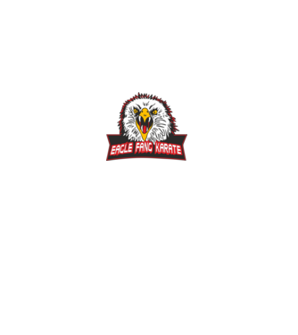 eagle fang karate cobra kai model negru pe tricou