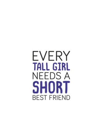Short Freind model alb pe tricou
