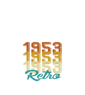 1953 Retro model alb pe tricou