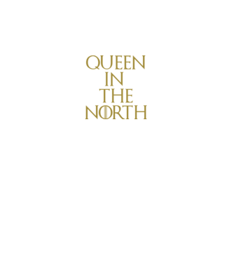 Queen in the North model negru pe tricou