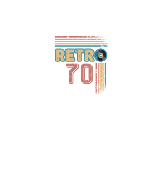 Retro 70 Birthday model alb pe tricou