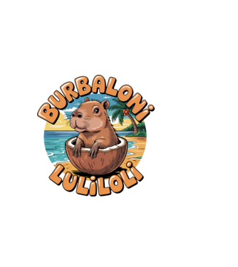 Burbaloni Luliloli model negru pe tricou