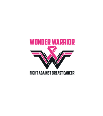 WONDER WARRIOR model alb pe tricou