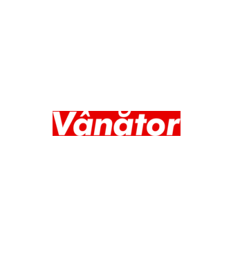 vânător model alb pe tricou