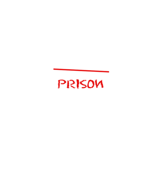 Back to prison - școală model negru pe tricou