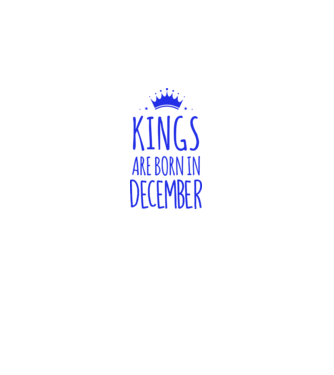 Kings are born in - December model gri pe tricou