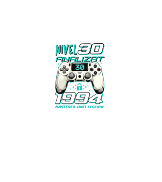 Nivel finalizat 30 1995 model negru pe tricou