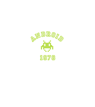 android model negru pe tricou