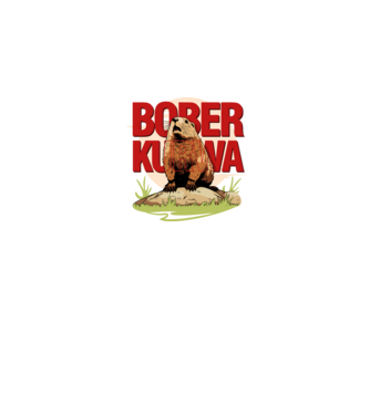 BOBER model alb pe tricou