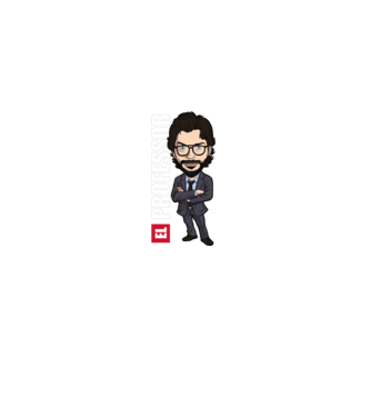 el professor drawing model negru pe tricou
