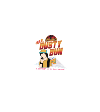 Stranger couple 80s retro Dustin model negru pe tricou
