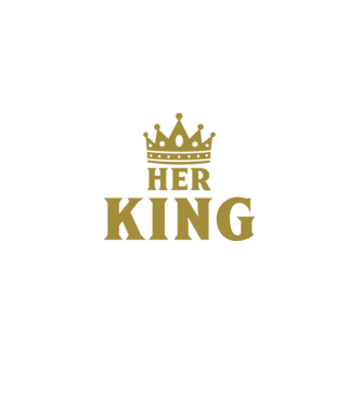 Her King model negru pe tricou
