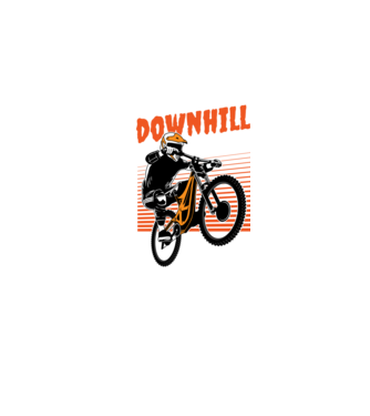 TR Downhill model negru pe tricou