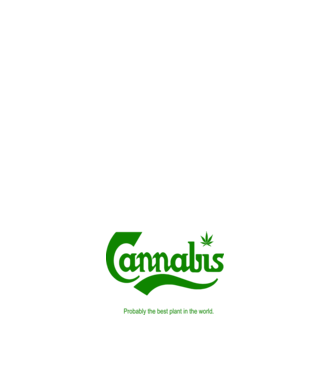 Cannabis model verde pe tricou