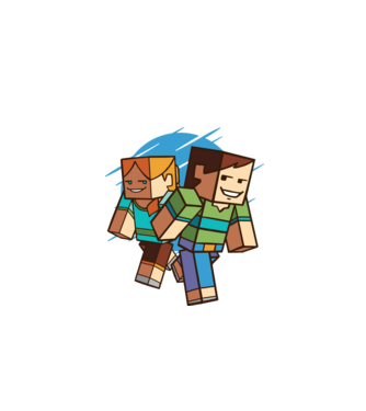 Minecraft model gri pe tricou