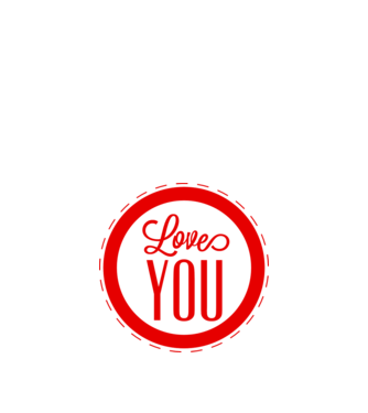 love you model alb pe tricou
