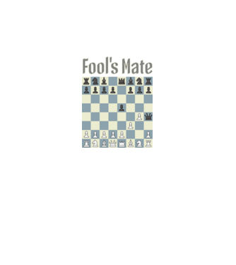 fool's mate model negru pe tricou