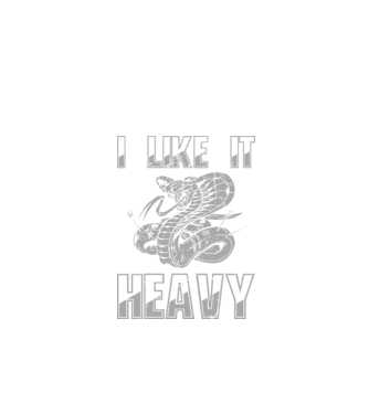 I like it heavy model negru pe tricou