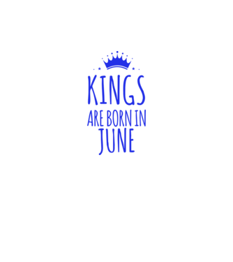 Kings are born in - June model roz neon pe tricou