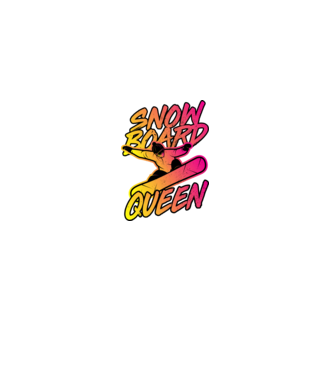 snowboard queen model negru pe tricou