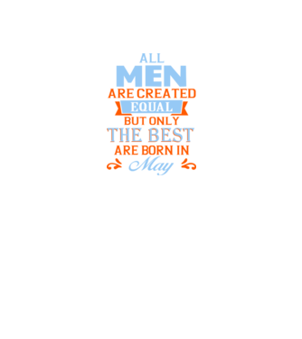 All men created equal but only the beat are born in may model negru pe tricou