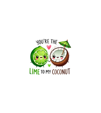 Lime to my Coconut model nisipiu pe tricou